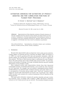 Estimation variances for estimators of product densities and pair