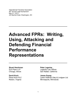 Advanced FPRs: Writing, Using, Attacking and Defending Financial