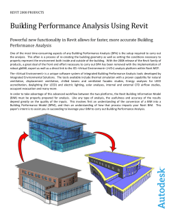 Building Performance Analysis Using Revit