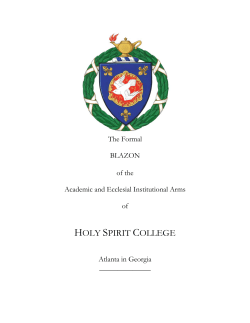 Information about the Holy Spirit College Blazon