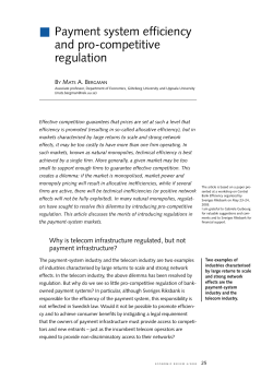 2003:4 Payment system efficiency and pro