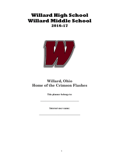 Student Handbook - Willard City Schools