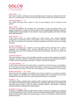 AQUA GYM* &mdash; 1h Gym class in water, combining muscular