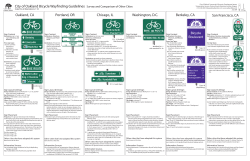 City of Oakland Bicycle Wayfinding Guidelines Survey and
