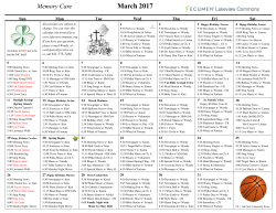 March 2017 - Ecumen Lakeview Commons