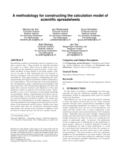 KCAP2015 MGdeVos Spreadsheets paper