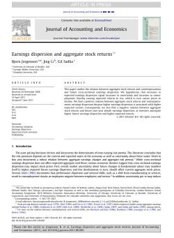 Earnings dispersion and aggregate stock returns