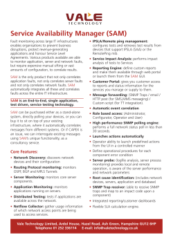 SAM Datasheet - Vale Technology