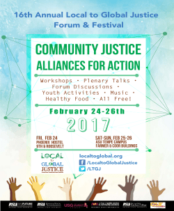 Community justice - Local to Global Justice