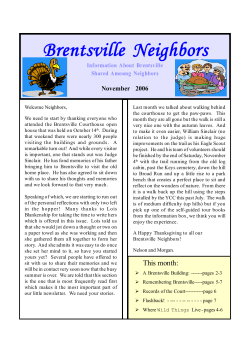 November, 2006 - Historic Prince William