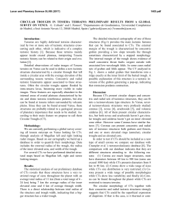 CIRCULAR TROUGHS IN TESSERA TERRAINS: PRELIMINARY