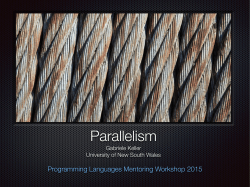 Parallelism - CIS @ UPenn