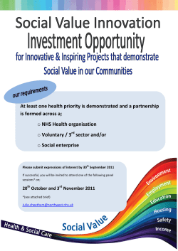 At least one health priority is demonstrated and a partnership is