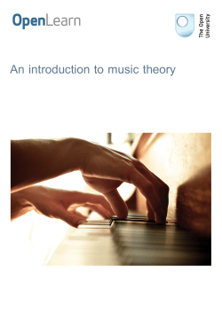 An introduction to music theory