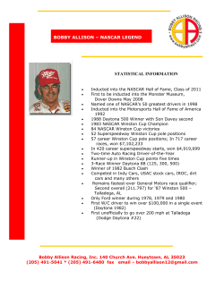 BOBBY ALLISON—NASCAR L EGEND ON—NASCAR LEGEND
