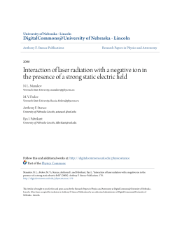Interaction of laser radiation with a negative ion in the presence of a