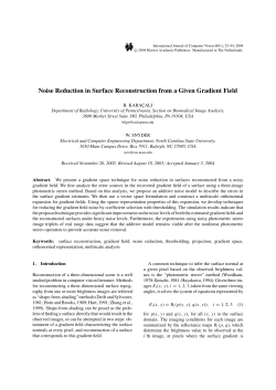 Noise Reduction in Surface Reconstruction from a Given Gradient