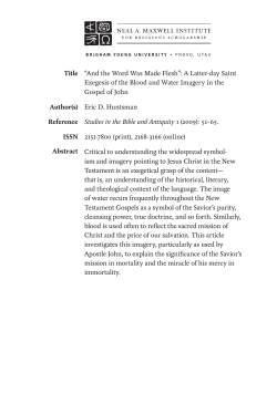 And the Word Was Made Flesh - Publications