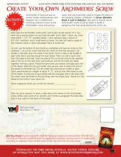 create your own Archimedes` screw