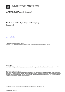 The Theseus Painter. Style, Shapes and Iconography Borgers, OE