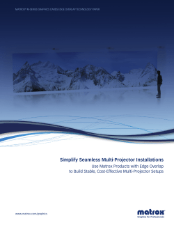 Simplify Seamless Multi-Projector Installations