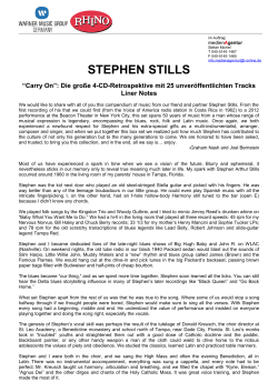 stephen stills - Medienagentur HH