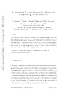 A stochastic Trotter integration scheme for dissipative particle