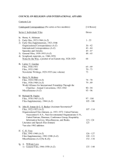 council on religion and international affairs