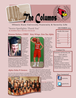 Senior Spotlights: Thank You - Dean of Students