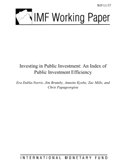 Investing in Public Investment