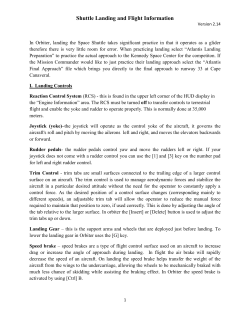 Shuttle Landing and Flight Information