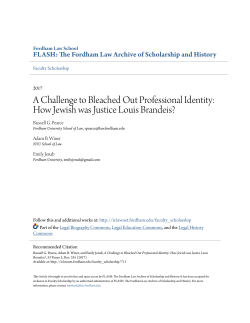 A Challenge to Bleached Out Professional Identity