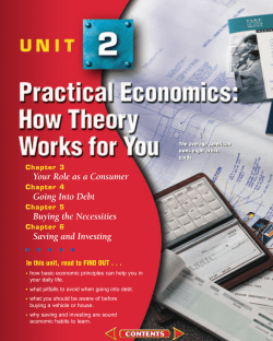 Chapter 3: Your Role as a Consumer