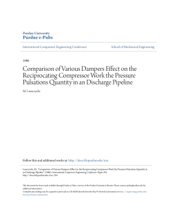 Comparison of Various Dampers Effect on the - Purdue e-Pubs