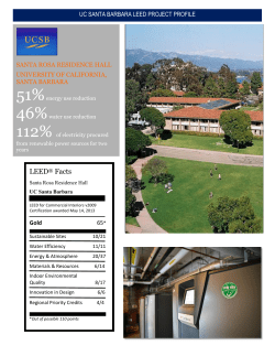 LEED&reg; Facts - UCSB Energy - University of California, Santa Barbara