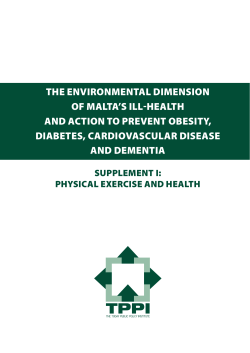 Supplement I: physical exercise and health