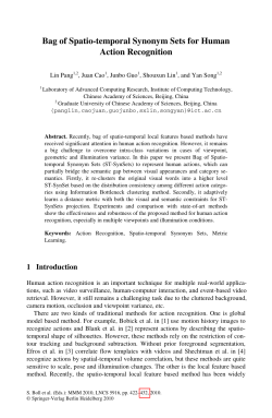 Bag of Spatio-temporal Synonym Sets for Human Action Recognition