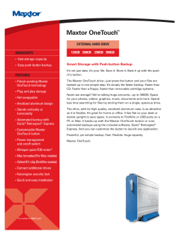 Maxtor OneTouch&trade;