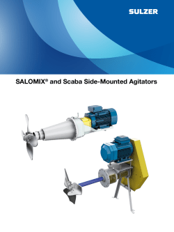 SALOMIX&reg; and Scaba Side-Mounted Agitators