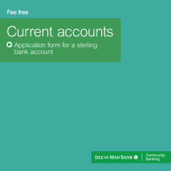 Current accounts - Isle of Man Bank