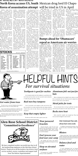 For survival situations