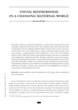 YOUNG MOTHERHOOD IN A CHANGING MATERNAL WORLD