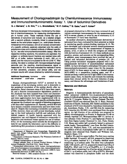 Measurement of Choriogonadotropin by