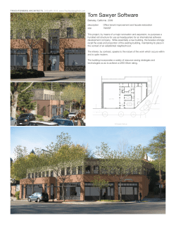 Cutsheet-Tom Sawyer - Trachtenberg Architects