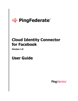 PingFederate Cloud Identity Connector for Facebook