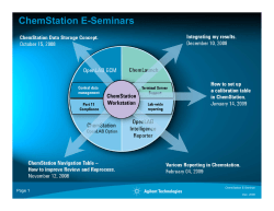 ChemStation E-Seminars