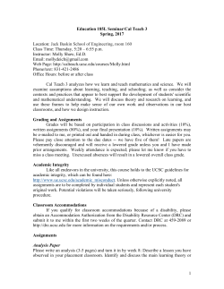 CaT3 Spring 2017 Syllabus