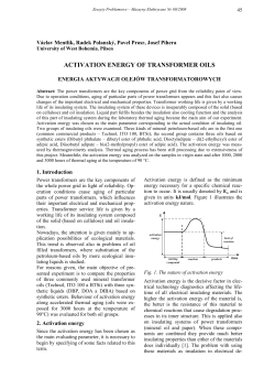 activation energy of transformer oils