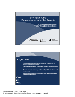 Intensivists Breakout - Minneapolis Heart Institute