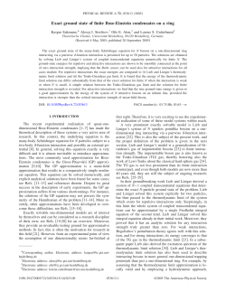 Exact ground state of finite Bose-Einstein